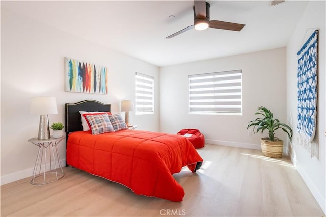 14114 Almetz Cir, Sylmar, CA 91342 - bedroom featuring wood finished floors and ceiling fan