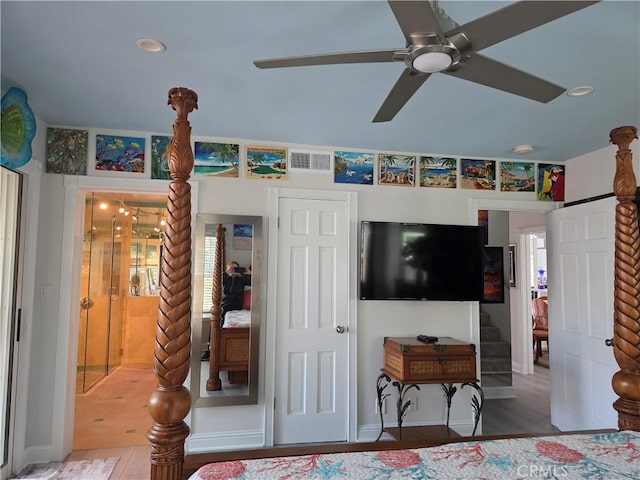 2774 Sawtelle Blvd, Los Angeles, CA 90064 - bedroom with wood finished floors and recessed lighting