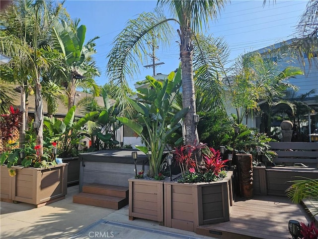 2774 Sawtelle Blvd, Los Angeles, CA 90064 - view of patio / terrace featuring a hot tub