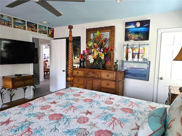 2774 Sawtelle Blvd, Los Angeles, CA 90064 - bedroom with ceiling fan