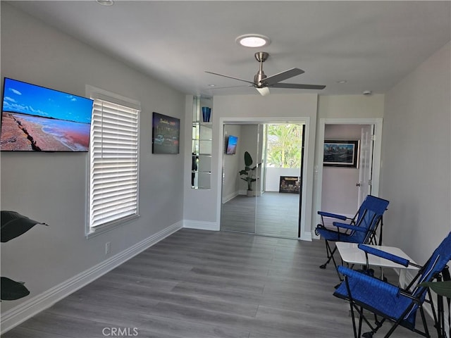 2774 Sawtelle Blvd, Los Angeles, CA 90064 - hall with baseboards and wood finished floors