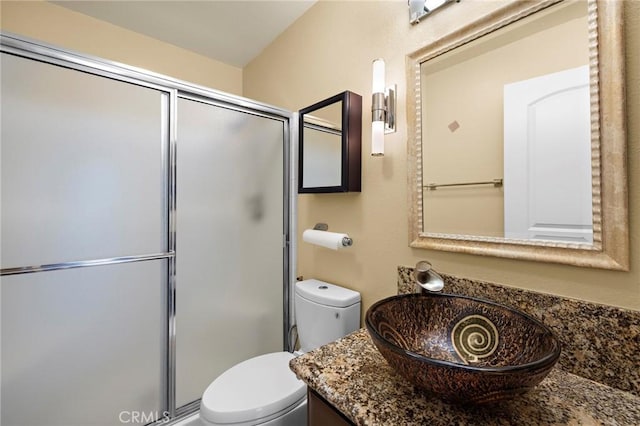 33087 Corte Ganso, Temecula, CA 92592 - full bathroom featuring vanity and a shower stall