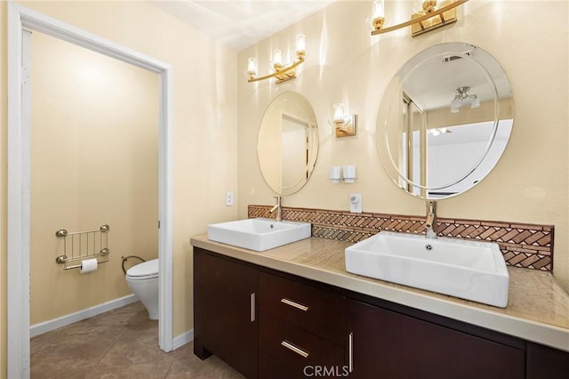 33087 Corte Ganso, Temecula, CA 92592 - full bathroom with double vanity and tile patterned flooring