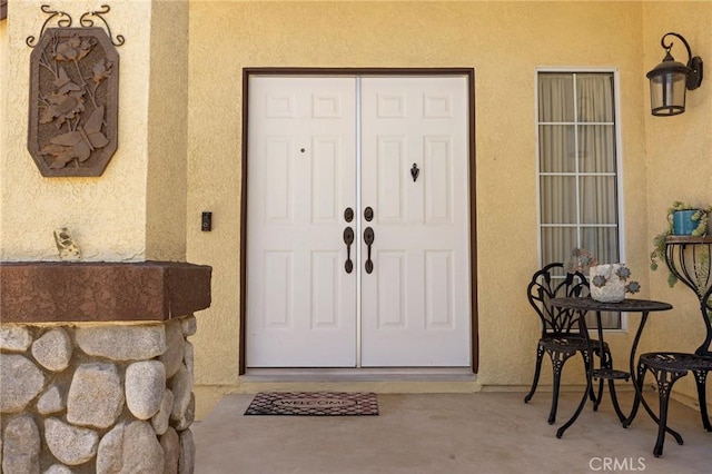 33087 Corte Ganso, Temecula, CA 92592 - view of exterior entry with stucco siding