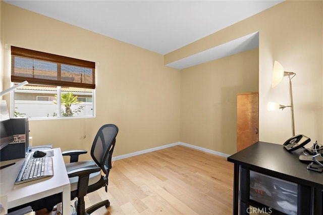 33087 Corte Ganso, Temecula, CA 92592 - office with light wood finished floors and baseboards