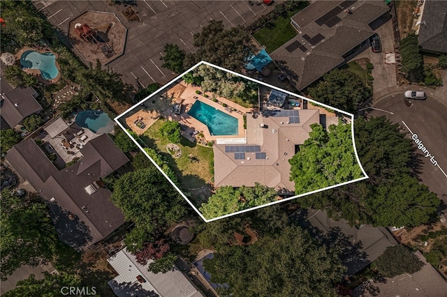 7 Calgary Ln, Chico, CA 95926 - aerial overview of property's location with property boundaries highlighted