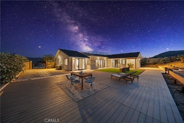 62290 Crestview Dr, Joshua Tree, CA 92252 - deck with outdoor dining space