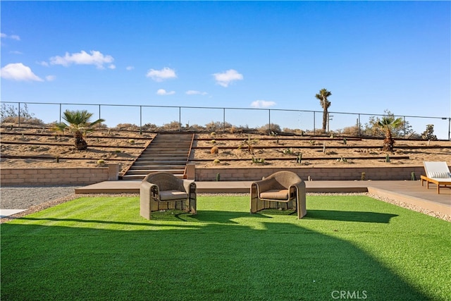 62290 Crestview Dr, Joshua Tree, CA 92252 - view of yard with stairway