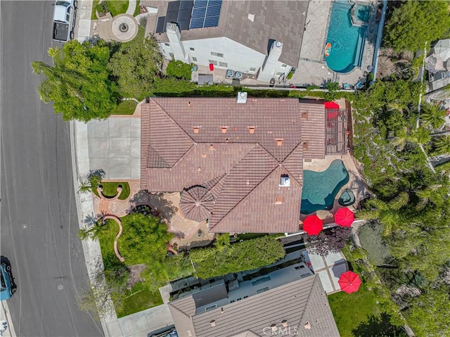 26511 Brooks Cir, Stevenson Ranch, CA 91381 - aerial view of a pool area