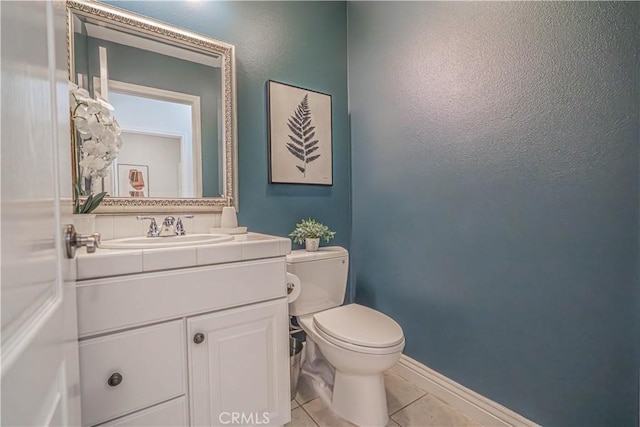 26511 Brooks Cir, Stevenson Ranch, CA 91381 - half bath with tile patterned flooring and vanity