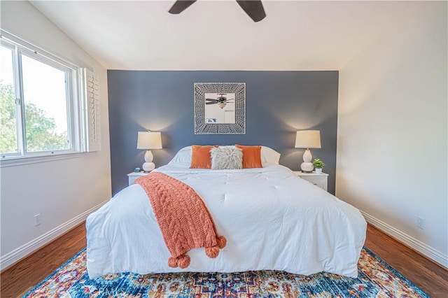 26511 Brooks Cir, Stevenson Ranch, CA 91381 - bedroom featuring wood finished floors and a ceiling fan