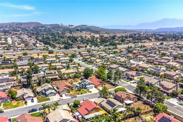 26490 Mapleridge Way, Moreno Valley, CA 92555 - aerial perspective of suburban area featuring a mountain backdrop