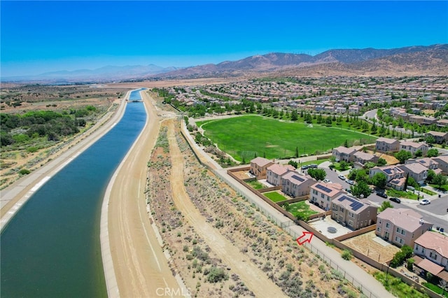 2753 Hornbeam Rd, Palmdale, CA 93551 - aerial view of residential area with a water and mountain view