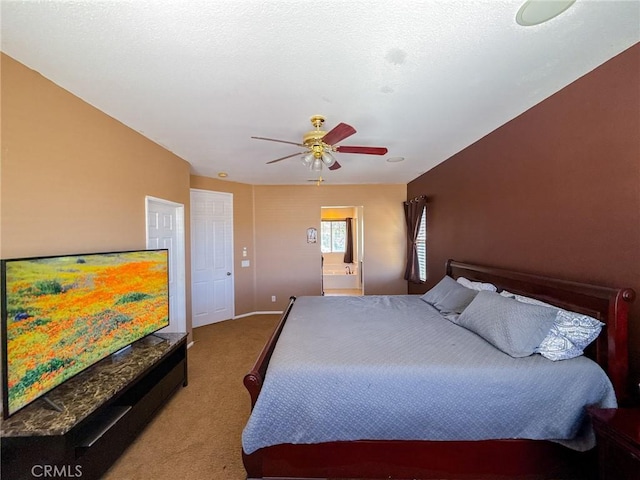 2753 Hornbeam Rd, Palmdale, CA 93551 - carpeted bedroom featuring a ceiling fan and connected bathroom