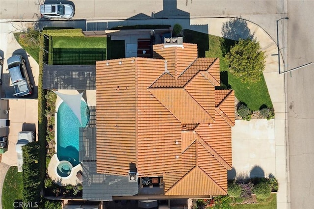 11533 Poppyglen Ct, Moorpark, CA 93021 - aerial view of a pool area
