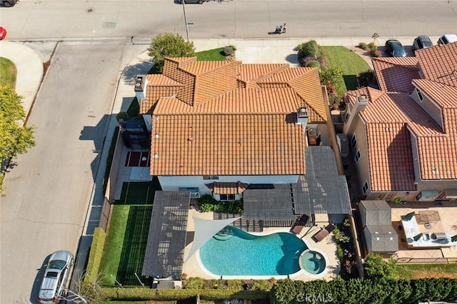 11533 Poppyglen Ct, Moorpark, CA 93021 - aerial view of a pool