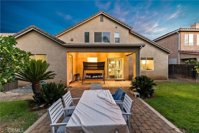2175 Lester Ave, Clovis, CA 93619 - back of house featuring stucco siding and a patio area