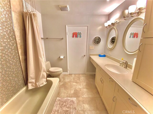 3707 E Livingston Dr Unit 403, Long Beach, CA 90803 - full bath with vanity, shower / tub combo, and tile patterned floors