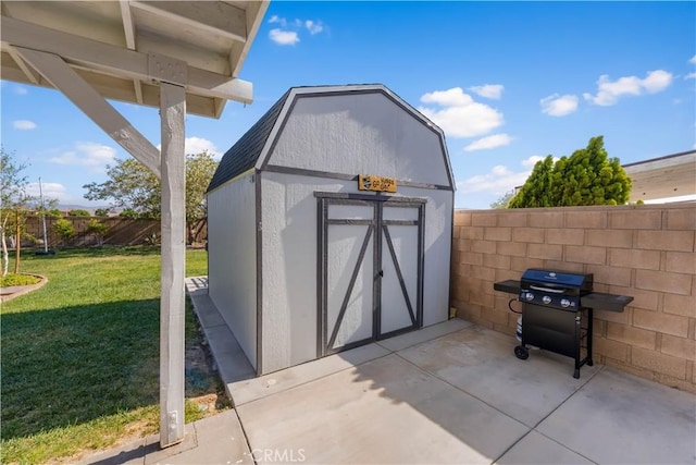 4604 Trojan Ct, Lancaster, CA 93536 - view of shed featuring a fenced backyard