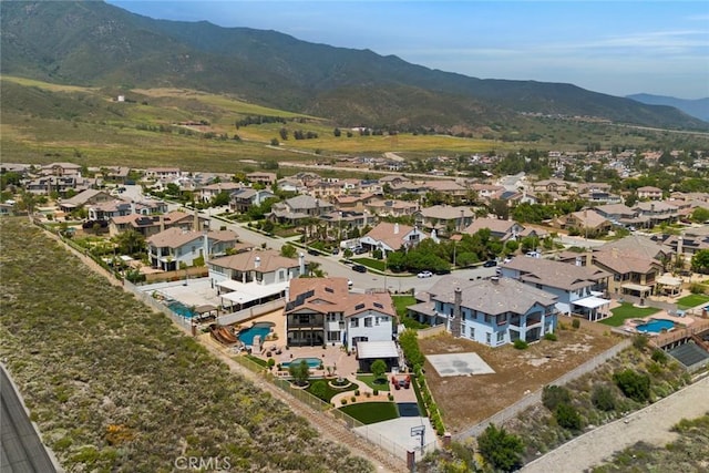 5156 Branding Iron Pl, Rancho Cucamonga, CA 91739 - aerial perspective of suburban area featuring a mountainous background