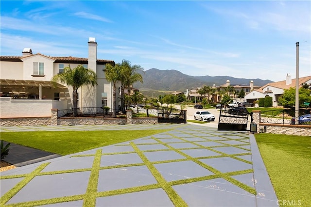 5156 Branding Iron Pl, Rancho Cucamonga, CA 91739 - view of community with a mountain view, a residential view, and a yard
