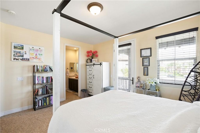 5156 Branding Iron Pl, Rancho Cucamonga, CA 91739 - bedroom featuring light carpet and connected bathroom