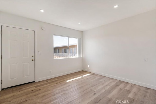 475 E Foothill Blvd, Pomona, CA 91767 - foyer entrance featuring light wood-type flooring and recessed lighting