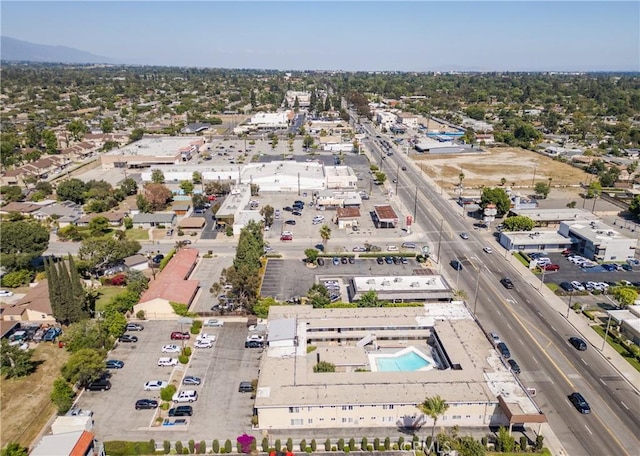 475 E Foothill Blvd, Pomona, CA 91767 - aerial view of property's location with a pool area
