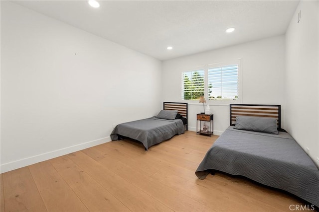 1041 S Falling Leaf Cir, Anaheim Hills, CA 92807 - bedroom with light wood-type flooring and recessed lighting