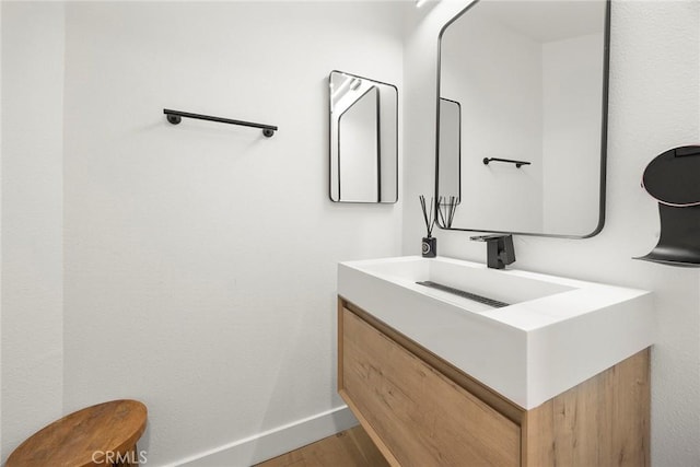 1041 S Falling Leaf Cir, Anaheim Hills, CA 92807 - bathroom featuring vanity and wood finished floors
