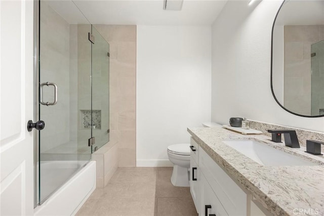 1041 S Falling Leaf Cir, Anaheim Hills, CA 92807 - bathroom featuring vanity, a shower with shower door, tile patterned flooring, and a bathtub