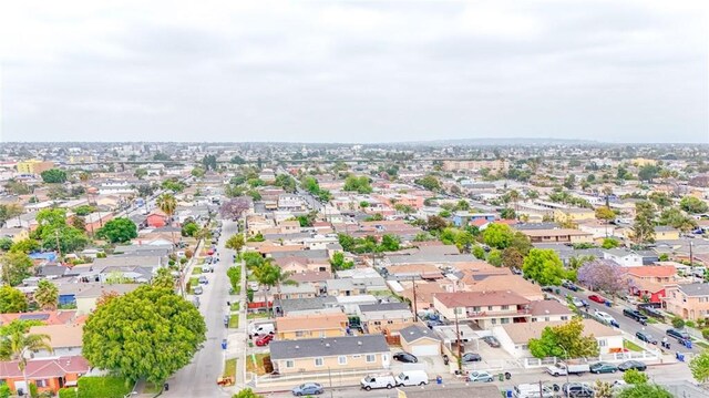 223 E 83rd St, Los Angeles, CA 90003 - aerial view of property's location with nearby suburban area