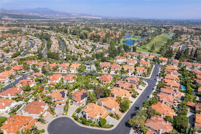 2155 Chandler Dr, Tustin, CA 92782 - aerial view of property and surrounding area with a water and mountain view and nearby suburban area