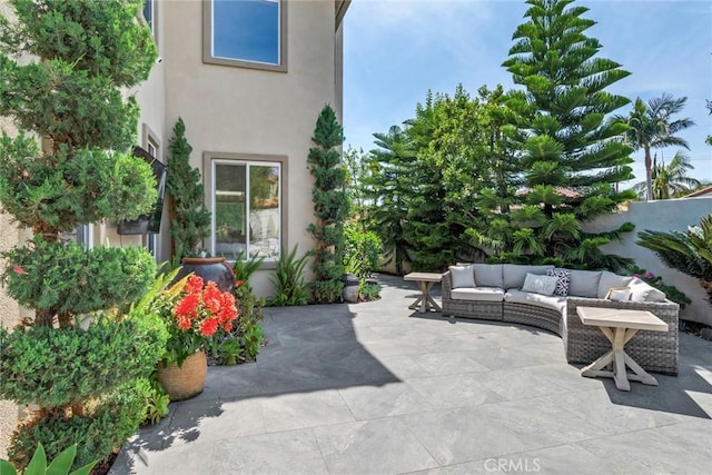 2155 Chandler Dr, Tustin, CA 92782 - view of patio featuring an outdoor hangout area