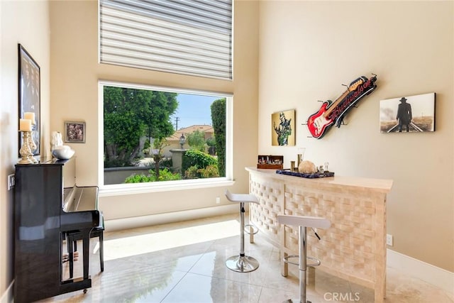 2155 Chandler Dr, Tustin, CA 92782 - interior space with tile patterned floors and a towering ceiling