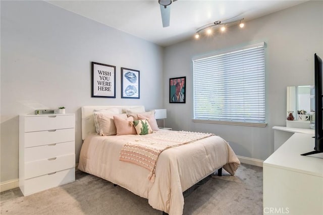 2155 Chandler Dr, Tustin, CA 92782 - bedroom featuring light colored carpet and ceiling fan