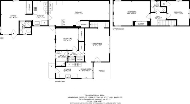 112 E Central Ave, San Gabriel, CA 91776 - view of floor plan / room layout