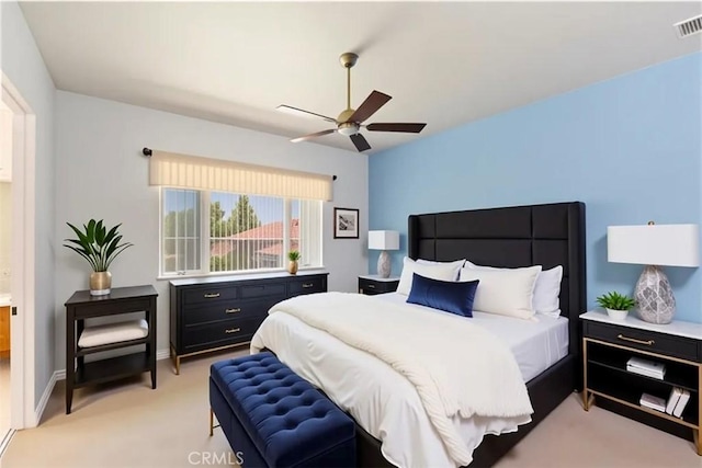 875 Eastlake Rd, Beaumont, CA 92223 - bedroom with light carpet and ceiling fan