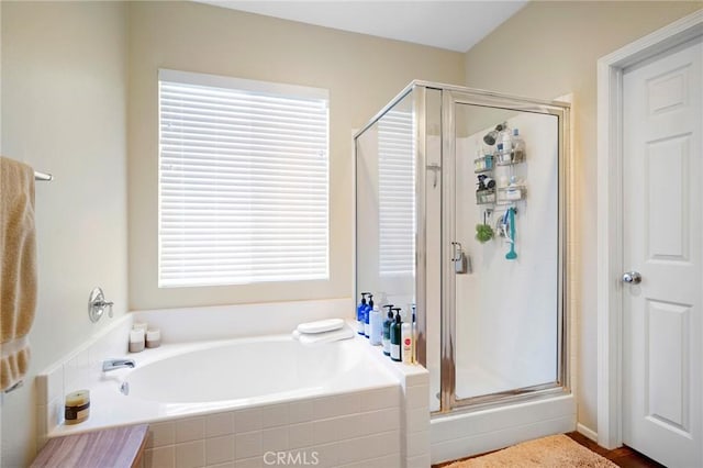 2635 Sunshine Valley Ct, Simi Valley, CA 93063 - full bathroom with a shower stall and a garden tub