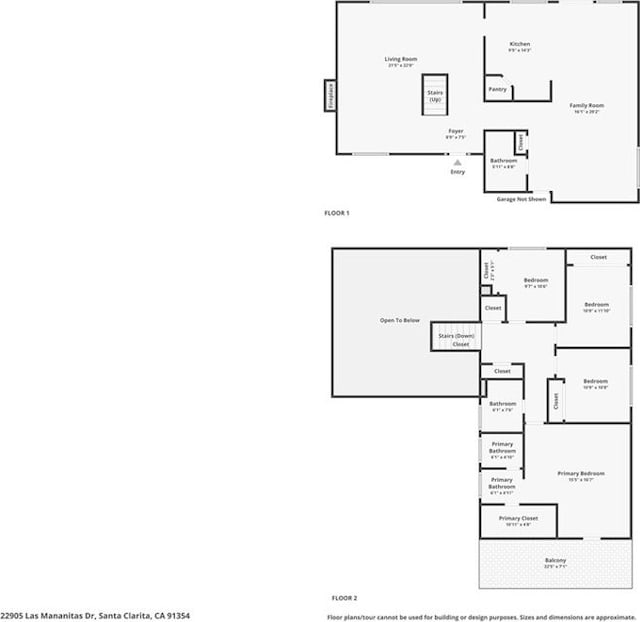 22905 Las Mananitas Dr, Valencia, CA 91354 - view of property floor plan