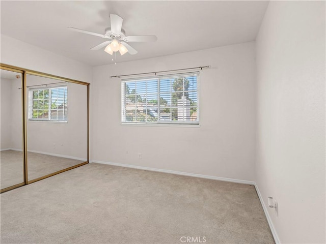 22905 Las Mananitas Dr, Valencia, CA 91354 - unfurnished bedroom with carpet floors, a closet, and ceiling fan