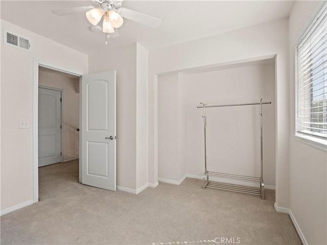 22905 Las Mananitas Dr, Valencia, CA 91354 - unfurnished bedroom with carpet flooring, a closet, and a ceiling fan