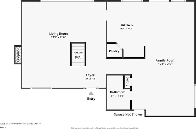22905 Las Mananitas Dr, Valencia, CA 91354 - view of floor plan / room layout