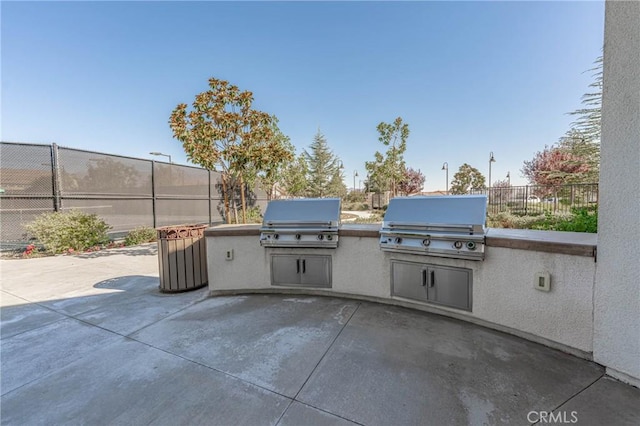 1544 Big Bnd, Beaumont, CA 92223 - view of patio / terrace featuring an outdoor kitchen