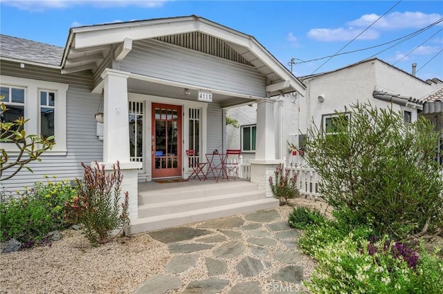 4115 E 10th St, Long Beach, CA 90804 - property entrance with covered porch