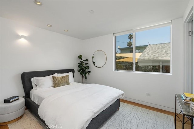 417 Sunset Ave Unit 1.2, Venice, CA 90291 - bedroom featuring wood finished floors and recessed lighting