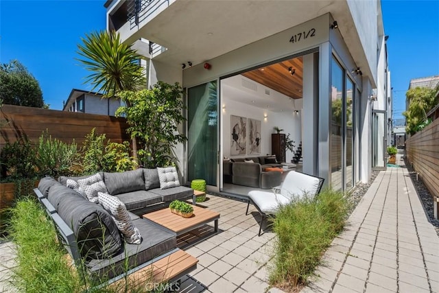 417 Sunset Ave Unit 1.2, Venice, CA 90291 - view of patio / terrace with an outdoor hangout area