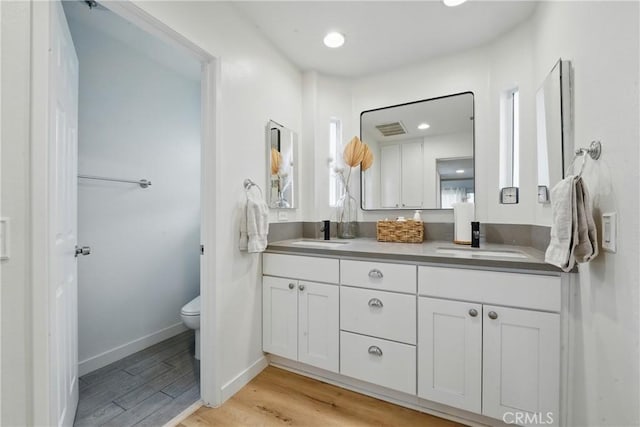 14861 Mulberry Dr Unit 1310, Whittier, CA 90604 - full bath with double vanity and wood finished floors