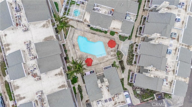 14861 Mulberry Dr Unit 1310, Whittier, CA 90604 - aerial perspective of suburban area with a pool area