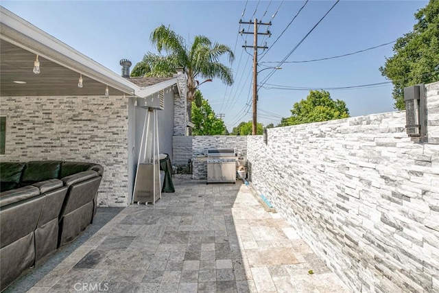 23500 Lloyd Houghton Pl, Newhall, CA 91321 - view of patio with area for grilling